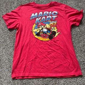 Red Mario Kart Graphic Tee large